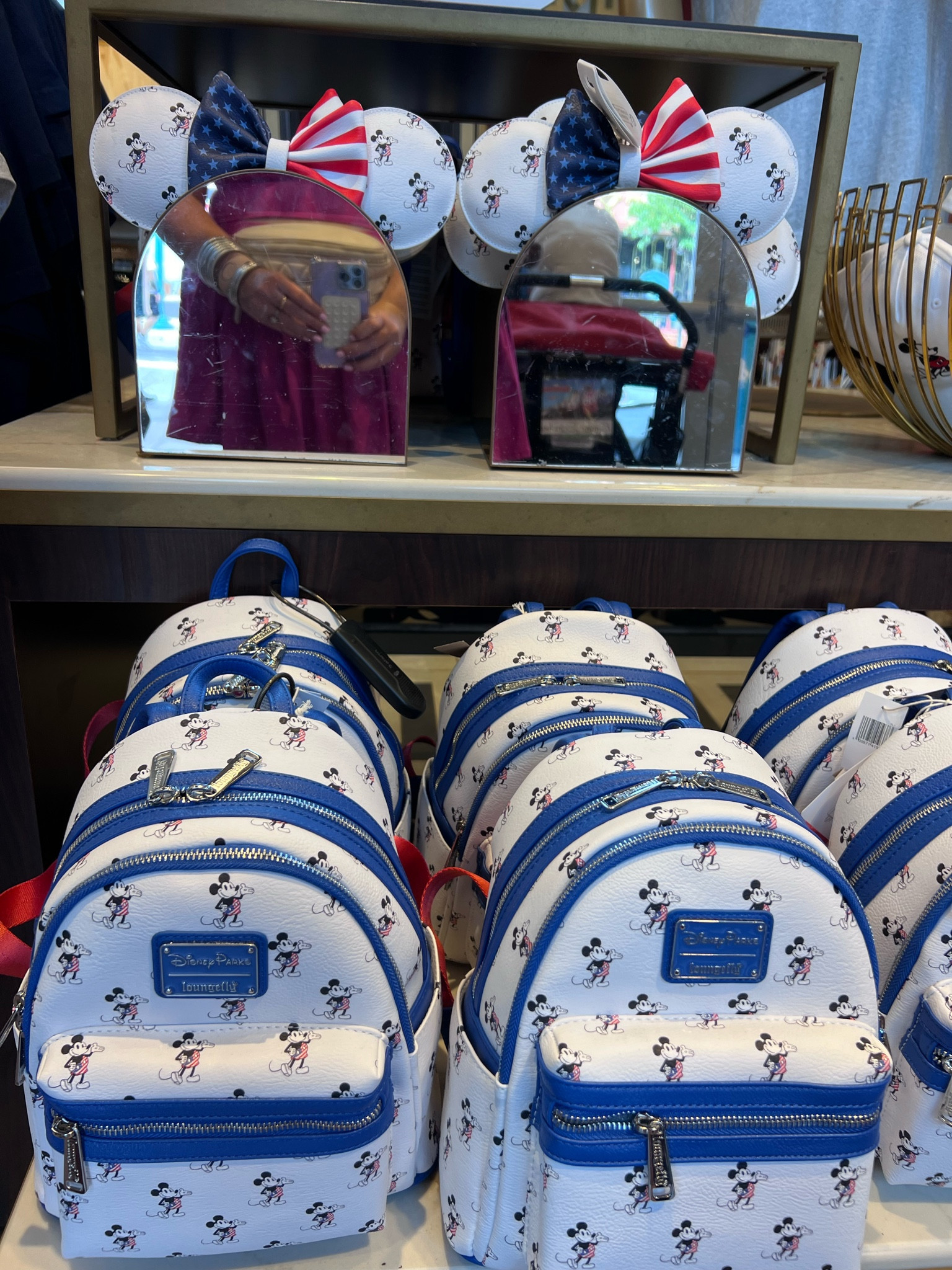 Disney backpacks and ears loungefly 

#LTKSeasonal #LTKTravel #LTKActive