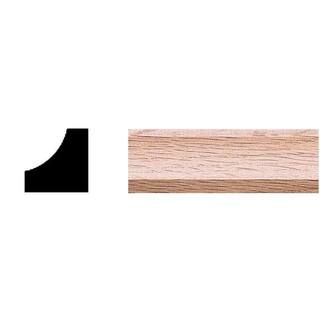 HOUSE OF FARA 3/4 in. x 3/4 in. x 8 ft. Oak Cove Moulding 9507 - The Home Depot | The Home Depot