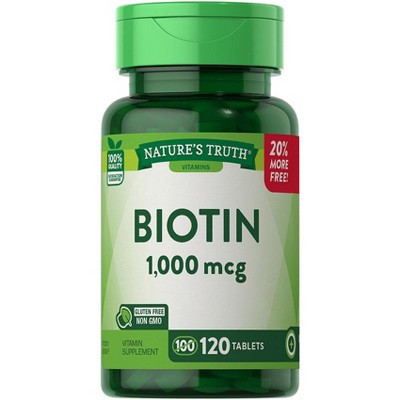 Nature's Truth Biotin 1000mcg | 120 Tablets | Target
