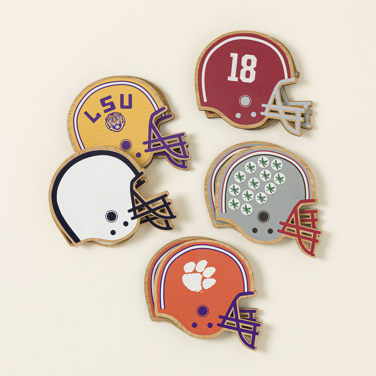 College Football Game Day Coaster Set - Football Gift | UncommonGoods