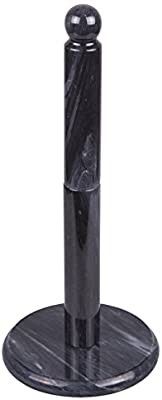 Creative Home Natural Stone Black Marble 12" Height Paper Towel Holder, Dispenser | Amazon (US)