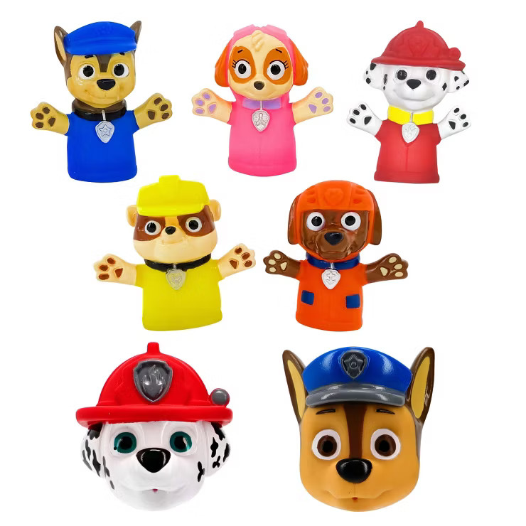 PAW Patrol Finger Puppet and Bath Squirter - 7pc | Target