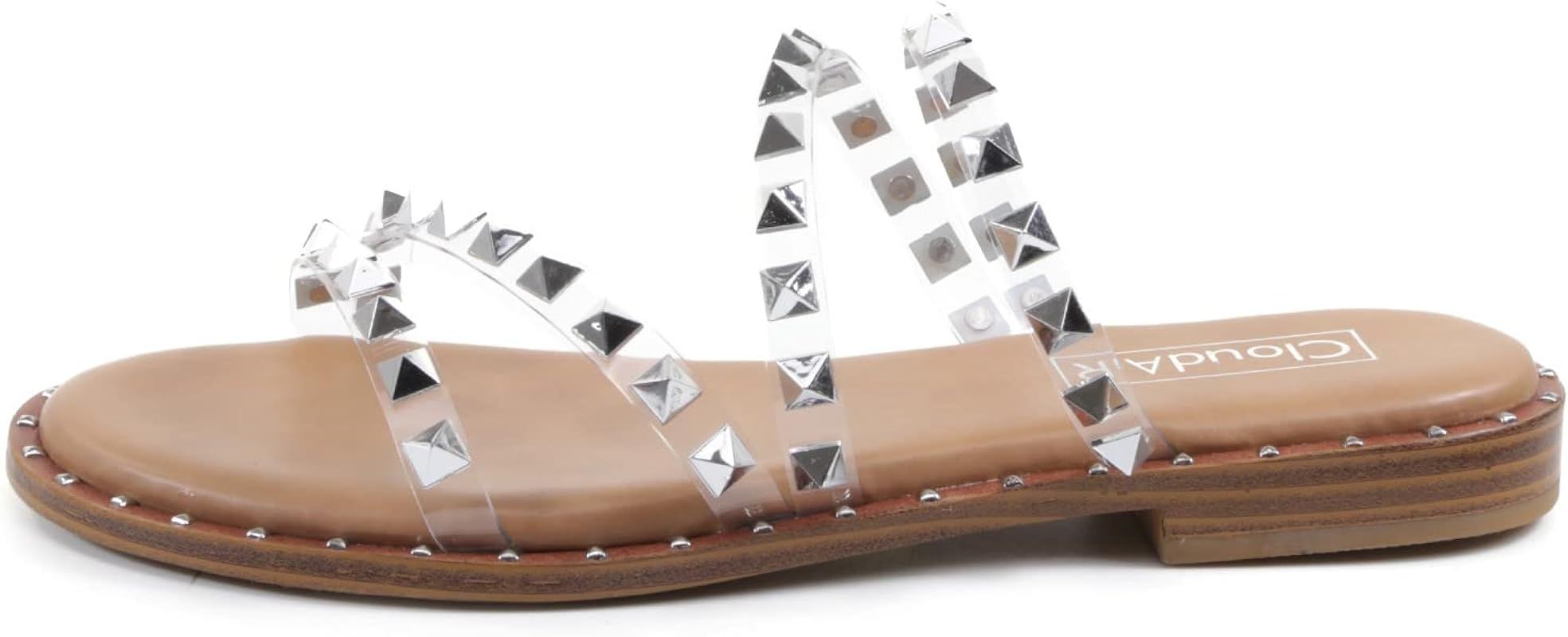 CLOUDAIR Horizen Womens Studded Sandals | Amazon (US)