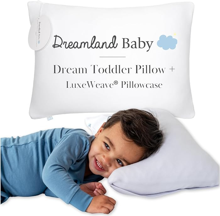 Dreamland Baby Premium Toddler Pillow and White Pillowcase, 13 x 18 | Amazon (US)