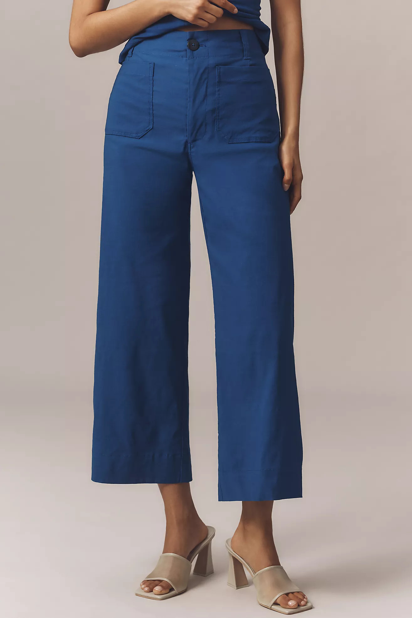 The Colette Magic Fabric Crop Wide-Leg Pants by Maeve | Anthropologie (US)