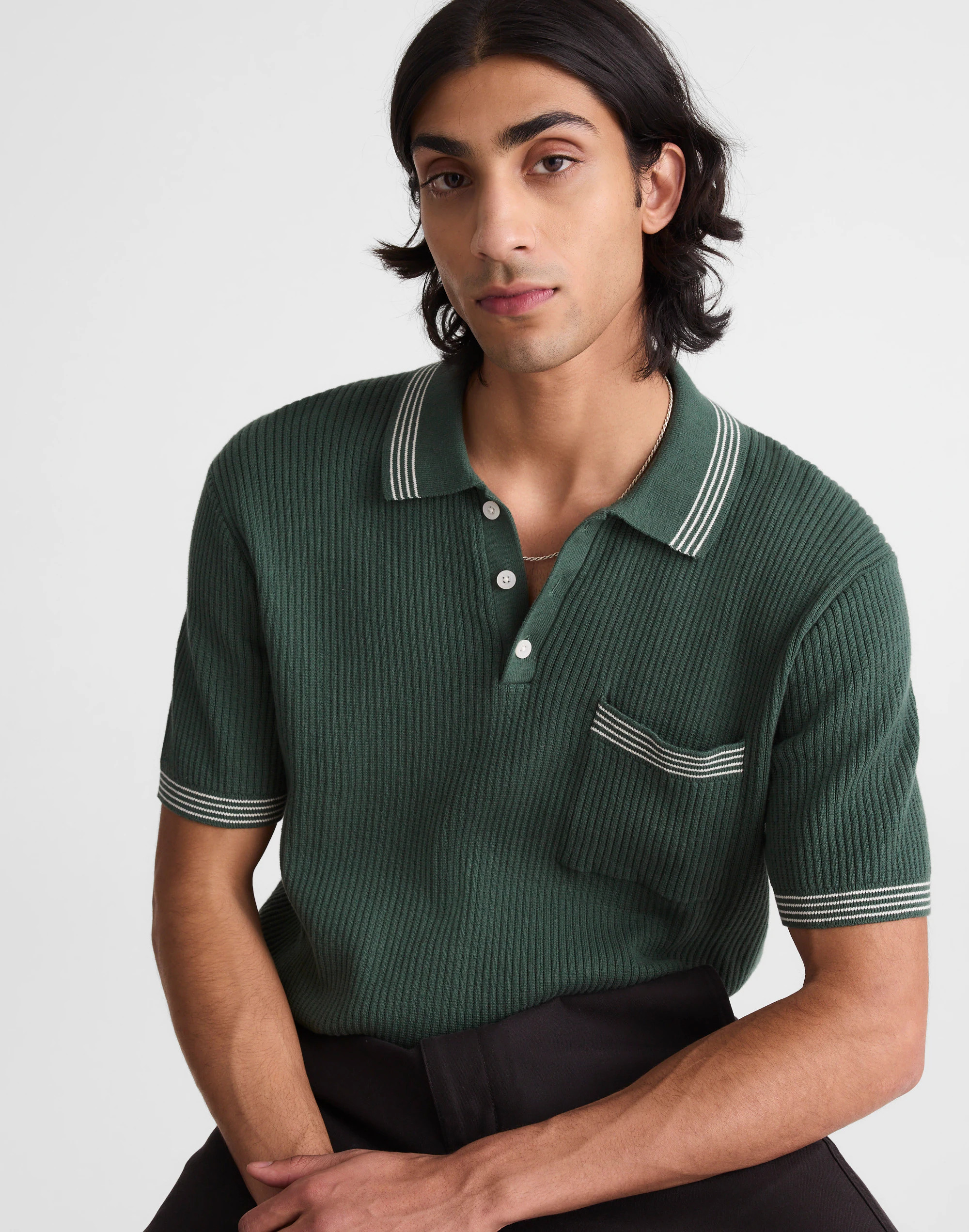 Tipped Sweater Polo | Madewell