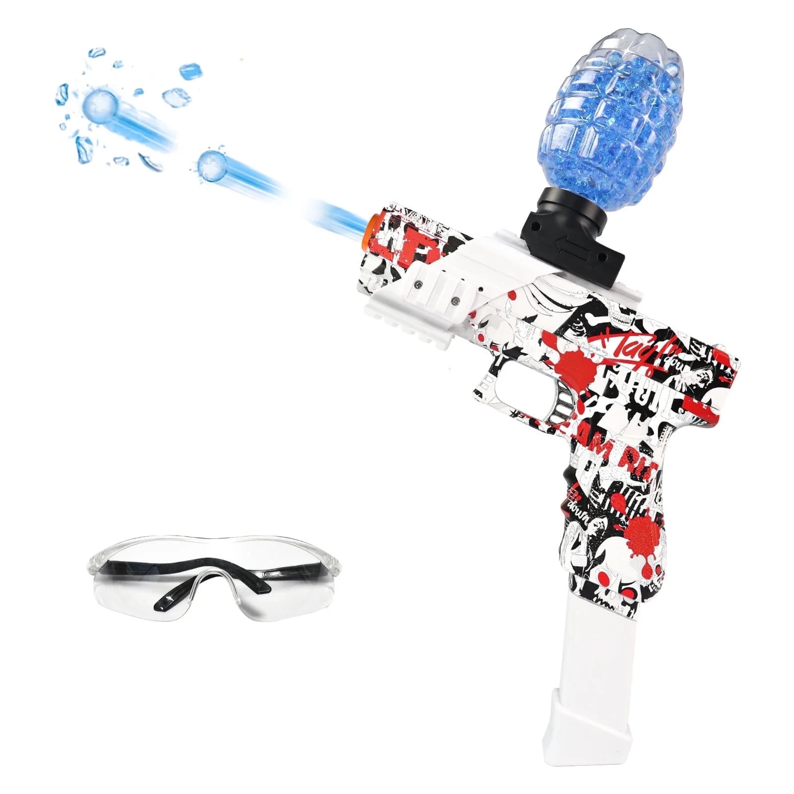 BIU BLASTER Gel Ball Blaster Splatter Ball Blaster Highly Assembled Splat Blasters Ages 14+ | Walmart (US)