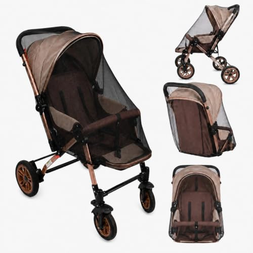 PandaEar 2 Pack Mosquito Net for Strollers, Universal Baby Bug Net for Strollers, Car Seat, Bassinet, Cradle -Black | Amazon (US)