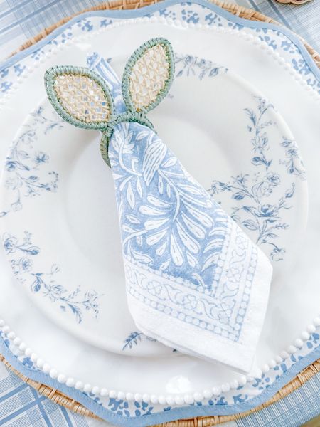 playing around with my easter table 🩵 love the blue + white plates, napkins + of course my bunny ear napkin rings 🐇

{Home decor, Easter decor, Easter place Etting target home decor, target, melamine, plates, blue and white napkins, Easter bunny napkin ring Easter bunny napkin, rings blue and white decor table scape gratefullyjenna} 

#LTKSeasonal #LTKhome #LTKparties