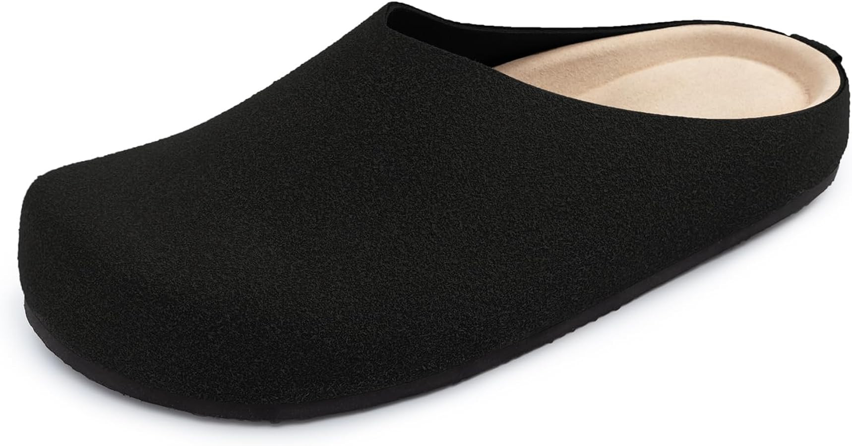 Athlefit Women's Slip On Suede Clogs Comfortable Cork Footbed Mules Shoes for Nurse Work Outdoor ... | Amazon (US)