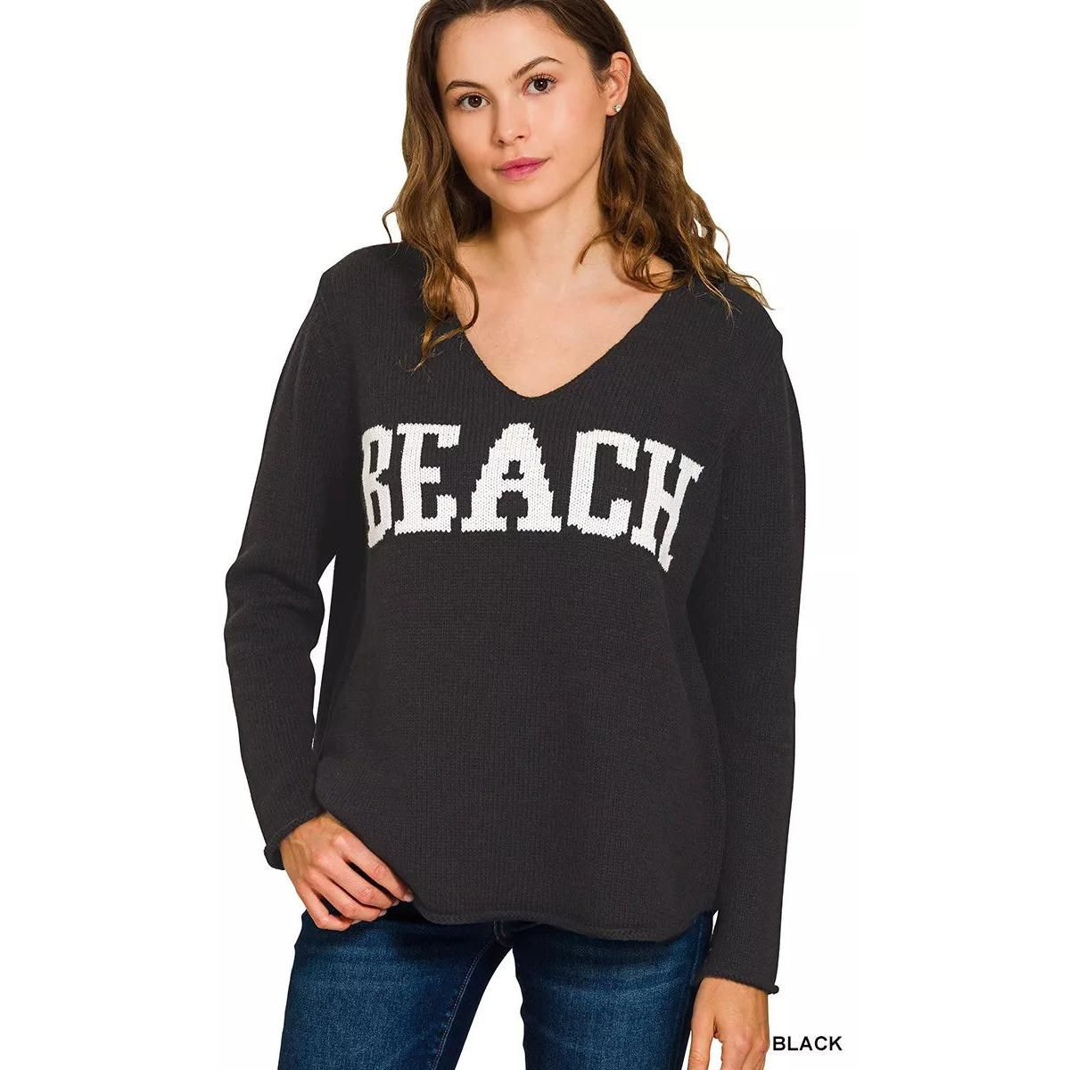 I am a Fashion junky Zenana Beach V Neck Sweater | Target