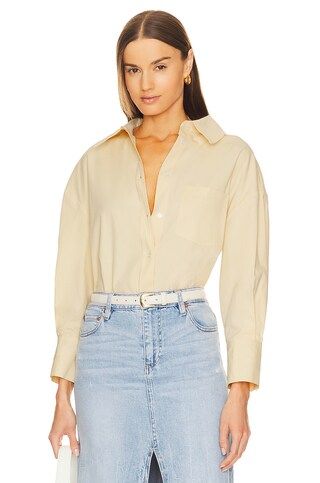 ANINE BING Mika Shirt in Yellow from Revolve.com | Revolve Clothing (Global)