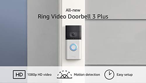 Ring Video Doorbell 3 Plus – enhanced wifi, improved motion detection, 4-second video previews,... | Amazon (US)