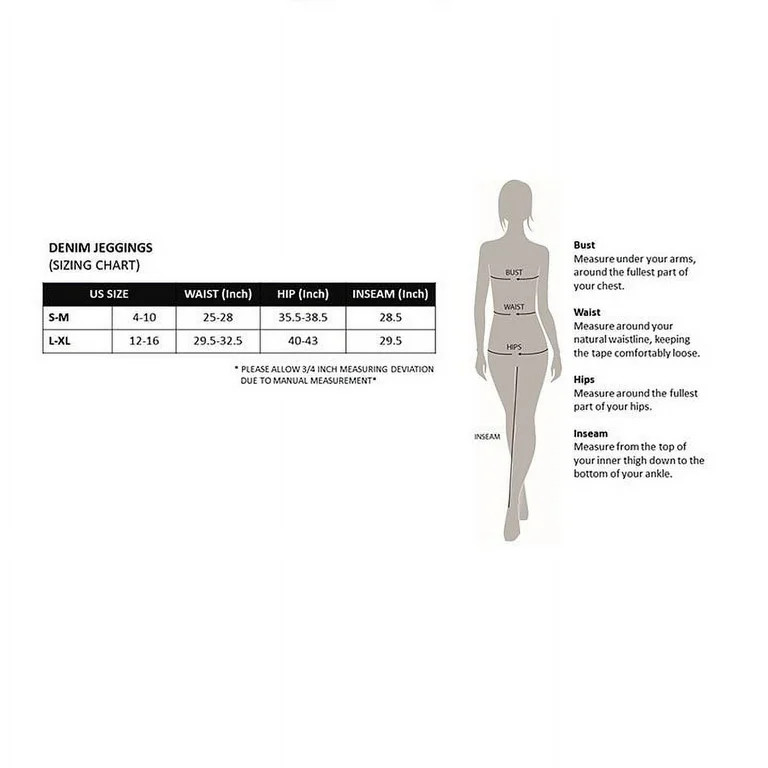 Lildy Women's Denim Jeggings, Stretchable Cotton Blend, Cream, Small-Medium - Walmart.com | Walmart (US)