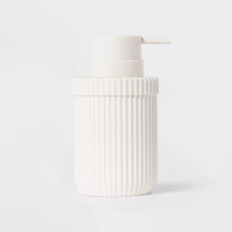 Ribbed Soap Pump White - Room Essentials™ | Target