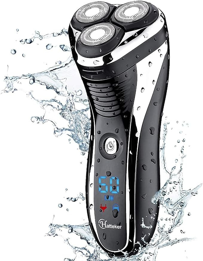 Hatteker Electric Shaver Rotary Razor Men Cordless Beard Trimmer Pop-Trimmer Waterproof | Amazon (US)