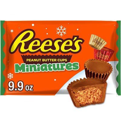 Reese's Chocolate Peanut Butter Cups Christmas Candy Miniatures - 9.9oz | Target