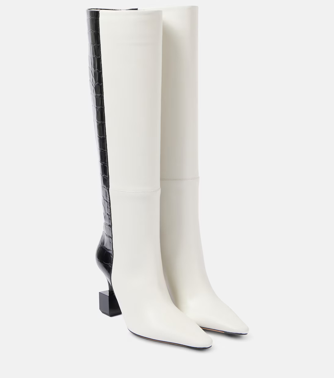 Les Bottes Bisou leather knee-high boots | Mytheresa (UK)