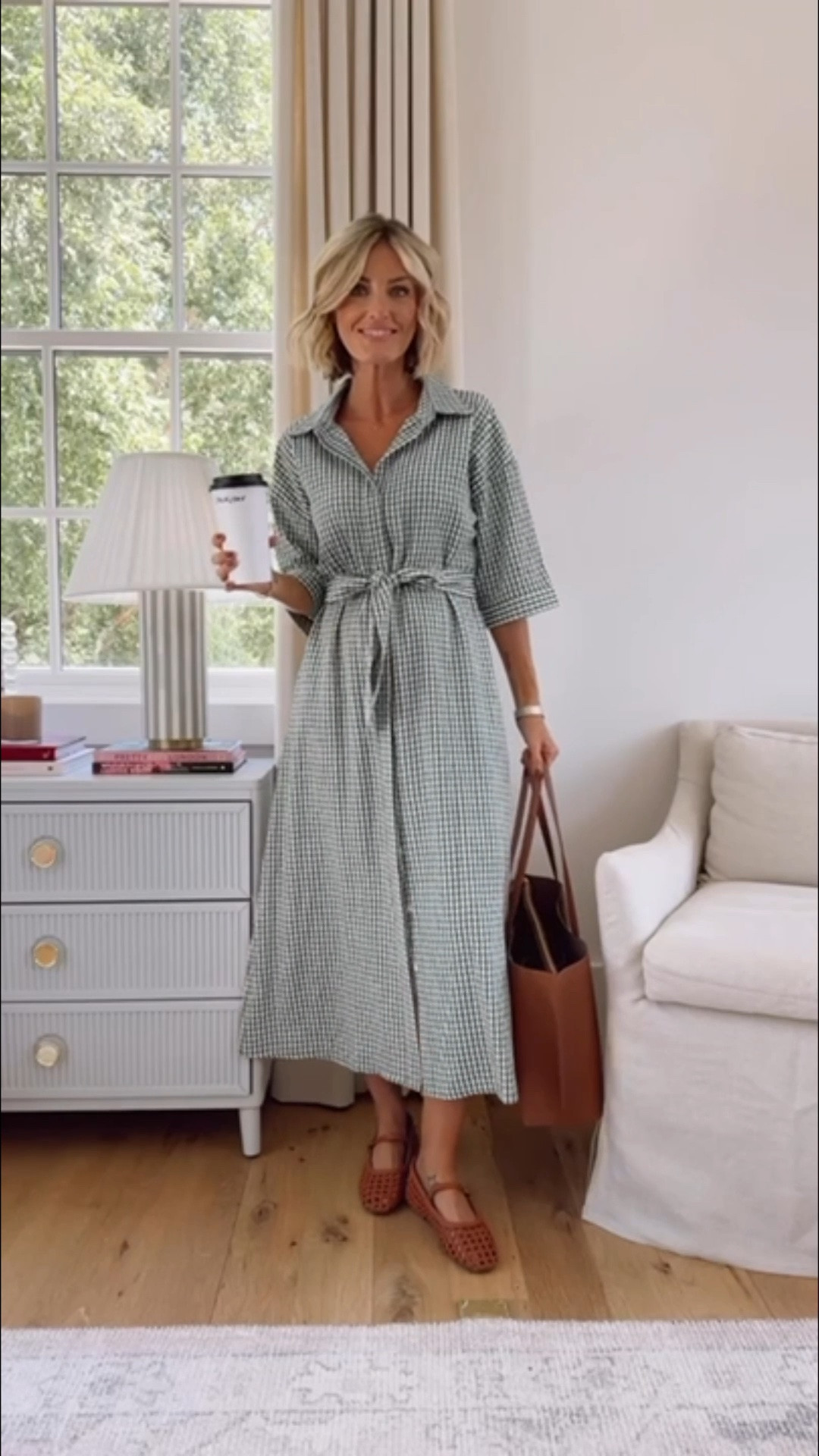 Love this green & white checked print! I think this would be a great dress to even wear into the beginning of fall! Wearing S!

Loverly Grey, Amazon, teacher outfits, teacher workwear, midi dress, ballet flats

#LTKSeasonal #LTKWorkwear