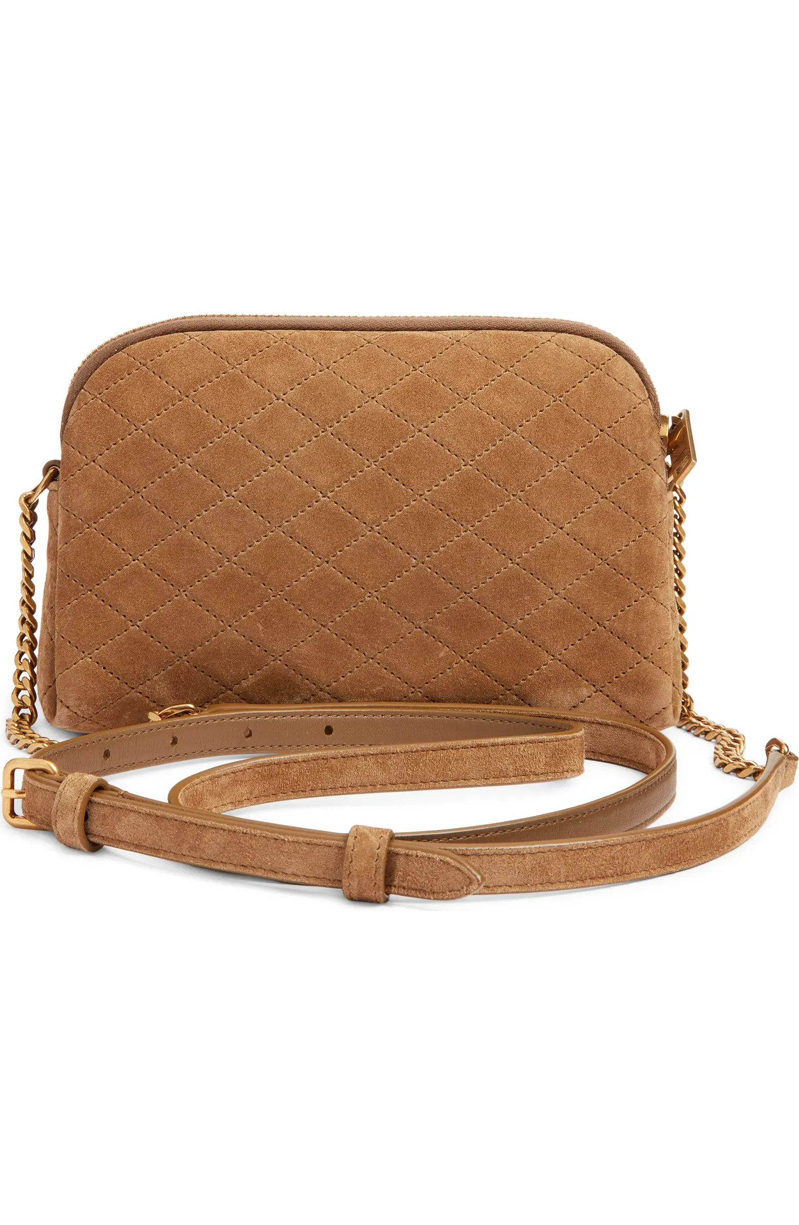 Gaby Cassandre Quilted Suede Crossbody Pouch | Nordstrom
