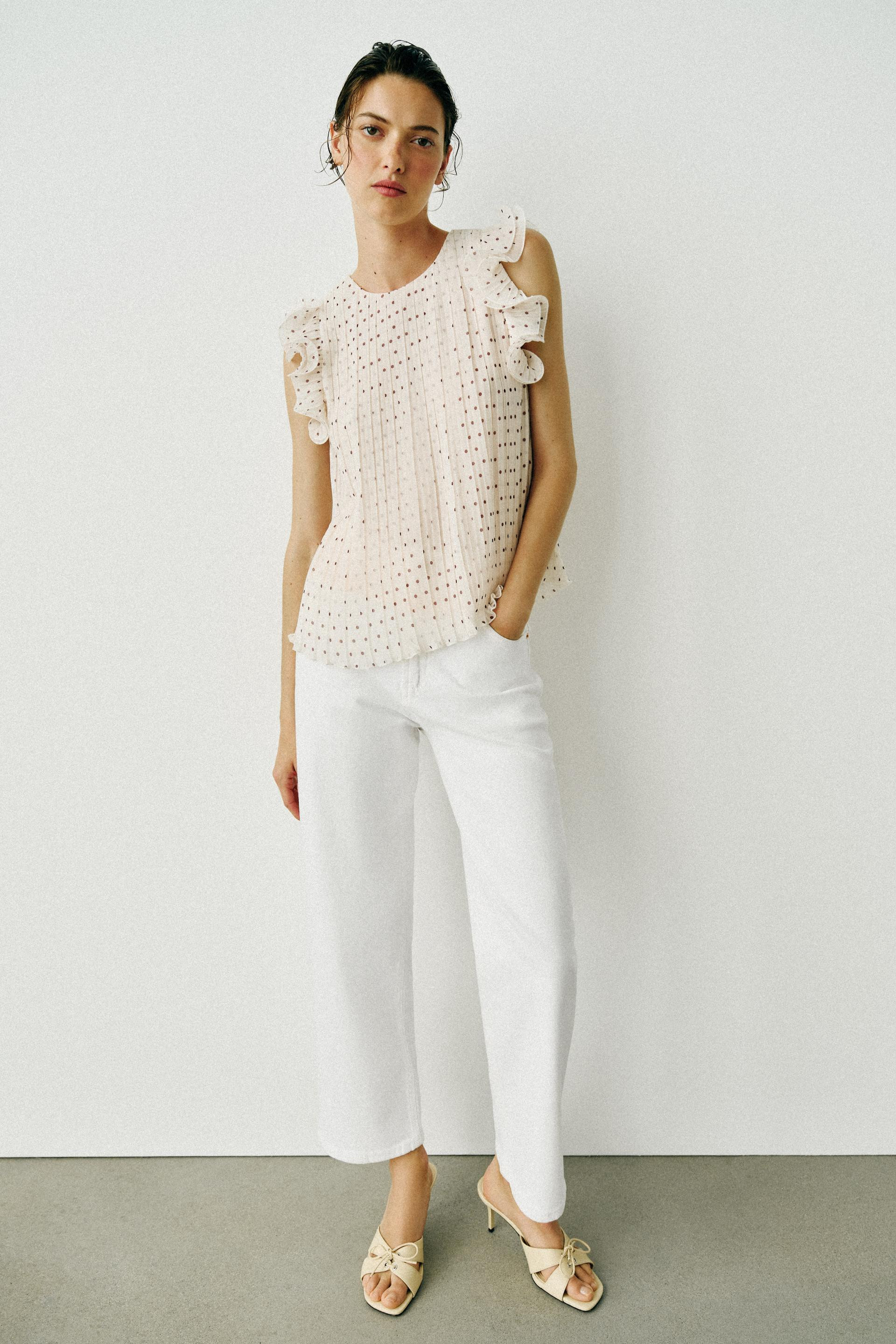Zara - Z1975 Hi-Rise Straight Jeans - White - 28 (Us 6) - Woman | Zara US