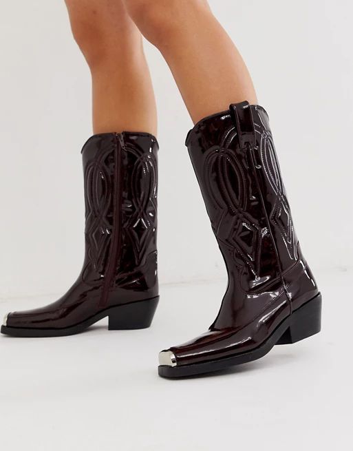 Jeffrey Campbell Eagles leather western boot | ASOS UK