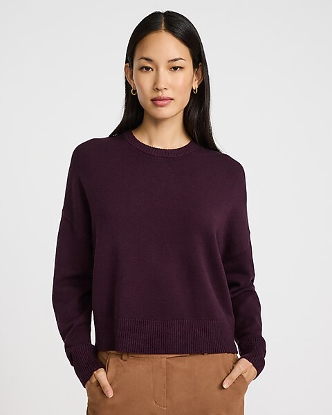 Ultrasoft Relaxed Crew Neck Sweater | Express