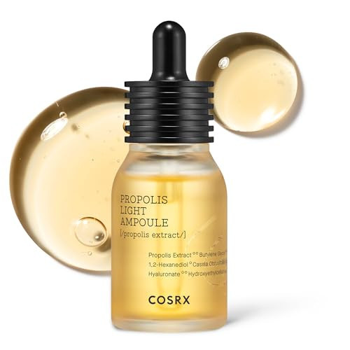 COSRX Propolis Ampoule, Glow Boosting Serum for Face with 73.5% Propolis Extract, 1.01fl.oz/30ml, Hydrating Essence for Sensitive Skin, Fine Lines, Uneven Skintone, Korean Skincare | Amazon (US)