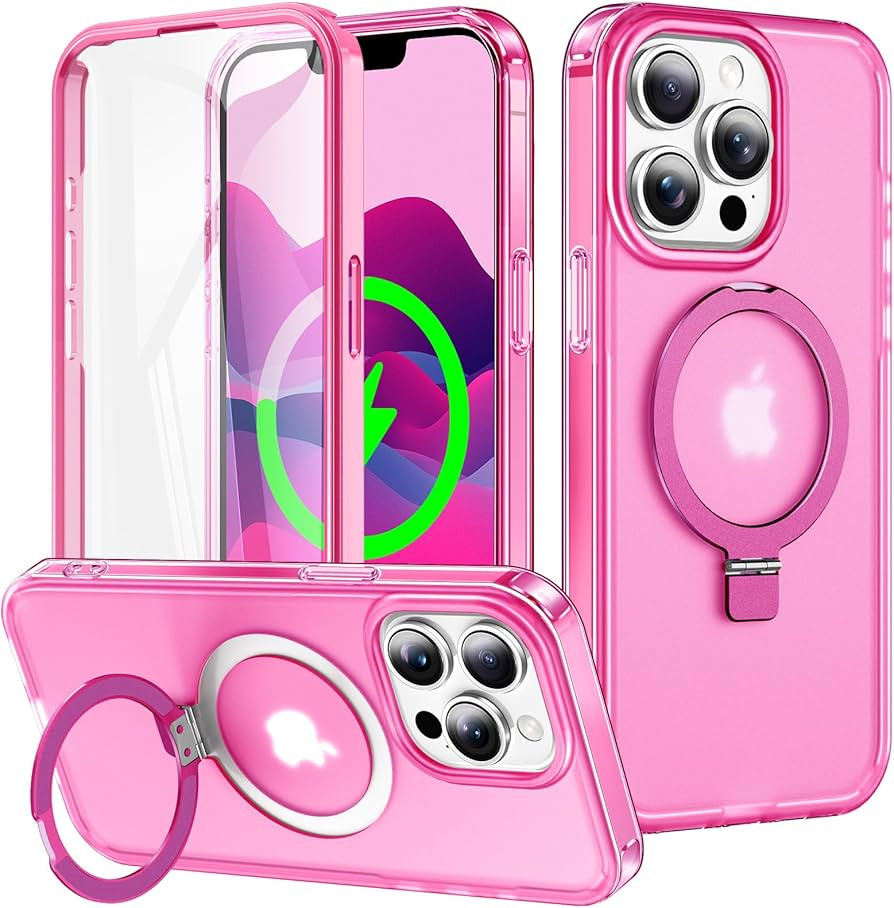 for iPhone 13 Pro Full Body Shockproof Case with Magnetic Invisible Stand [Compatible with MagSaf... | Amazon (US)