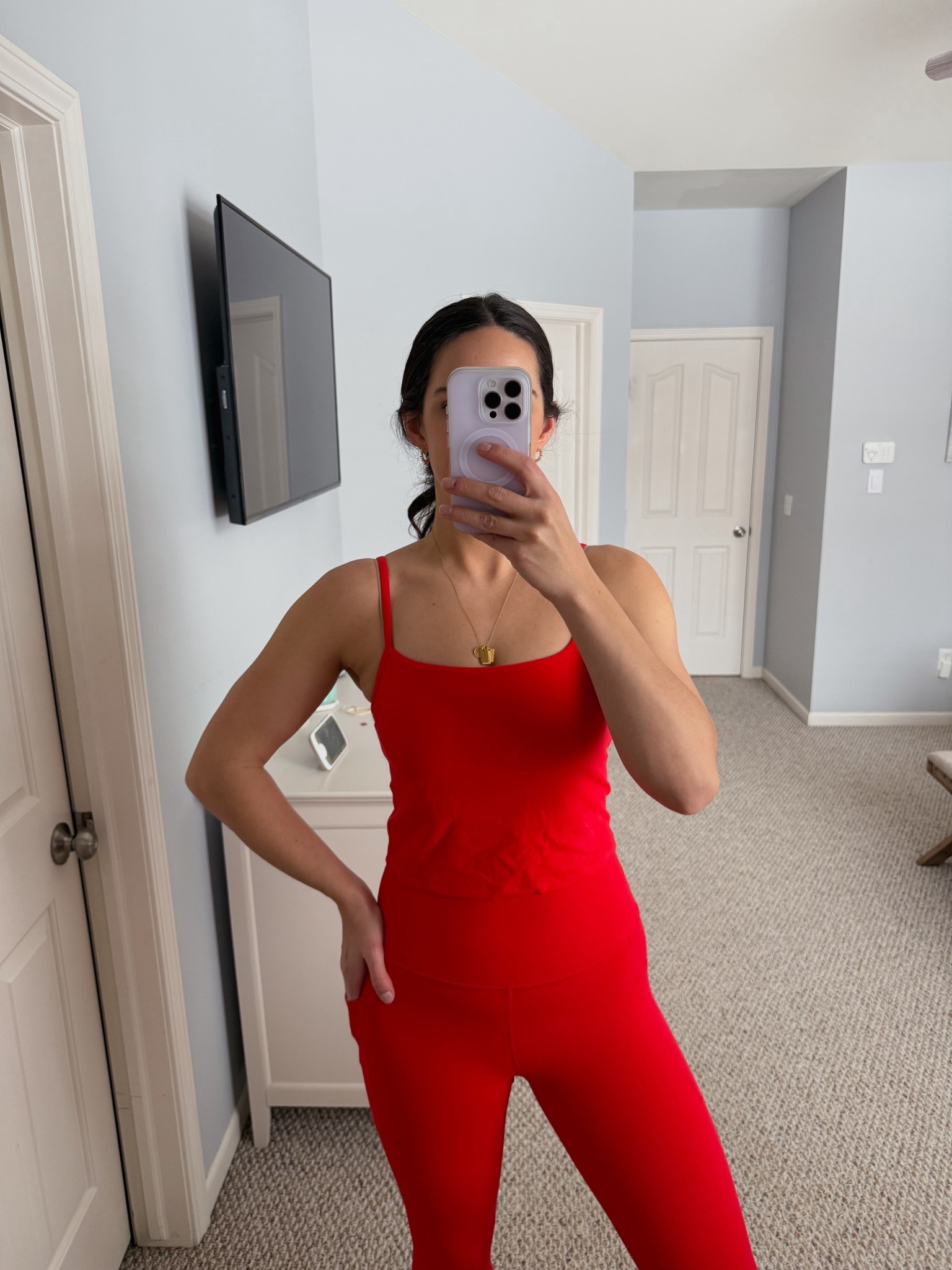 Amazon workout set! So comfortable! Comes in tons of colors and runs tts

Red set
Activewear 
Matching set 
Sports bra tank 


#LTKfitnessgoals #LTKootd #LTKActive