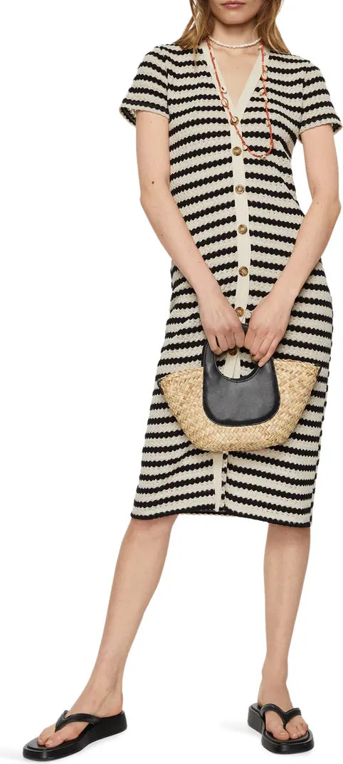 MANGO Stripe Jersey Sweater Dress | Nordstrom | Nordstrom