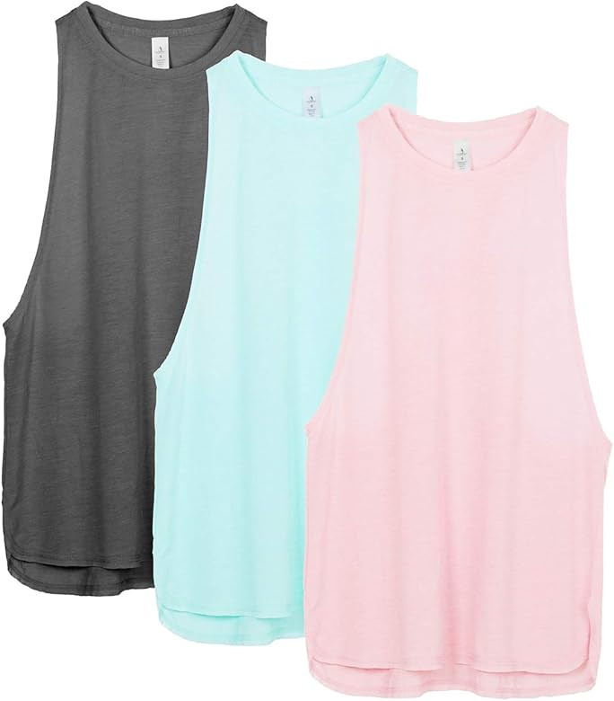 Workout Tank Tops for Women - Running Muscle Tank Sport Exercise Gym Yoga Tops Athletic Shirts(Pa... | Amazon (US)