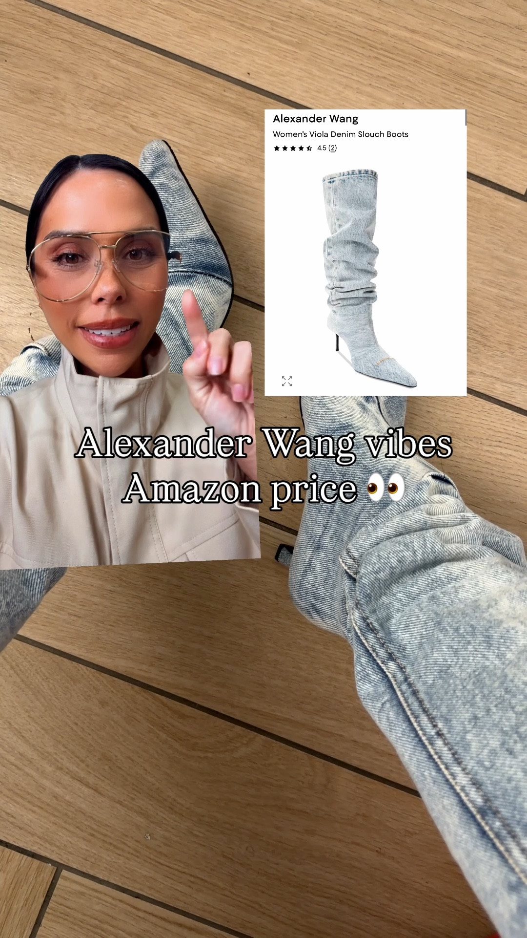 Fun denim boots that give that designer vibe! I went up a half size. There’s no stretch in the denim so they may not be wide calf friendly. 🤍

#LTKPetite #LTKootd #LTKgrwm