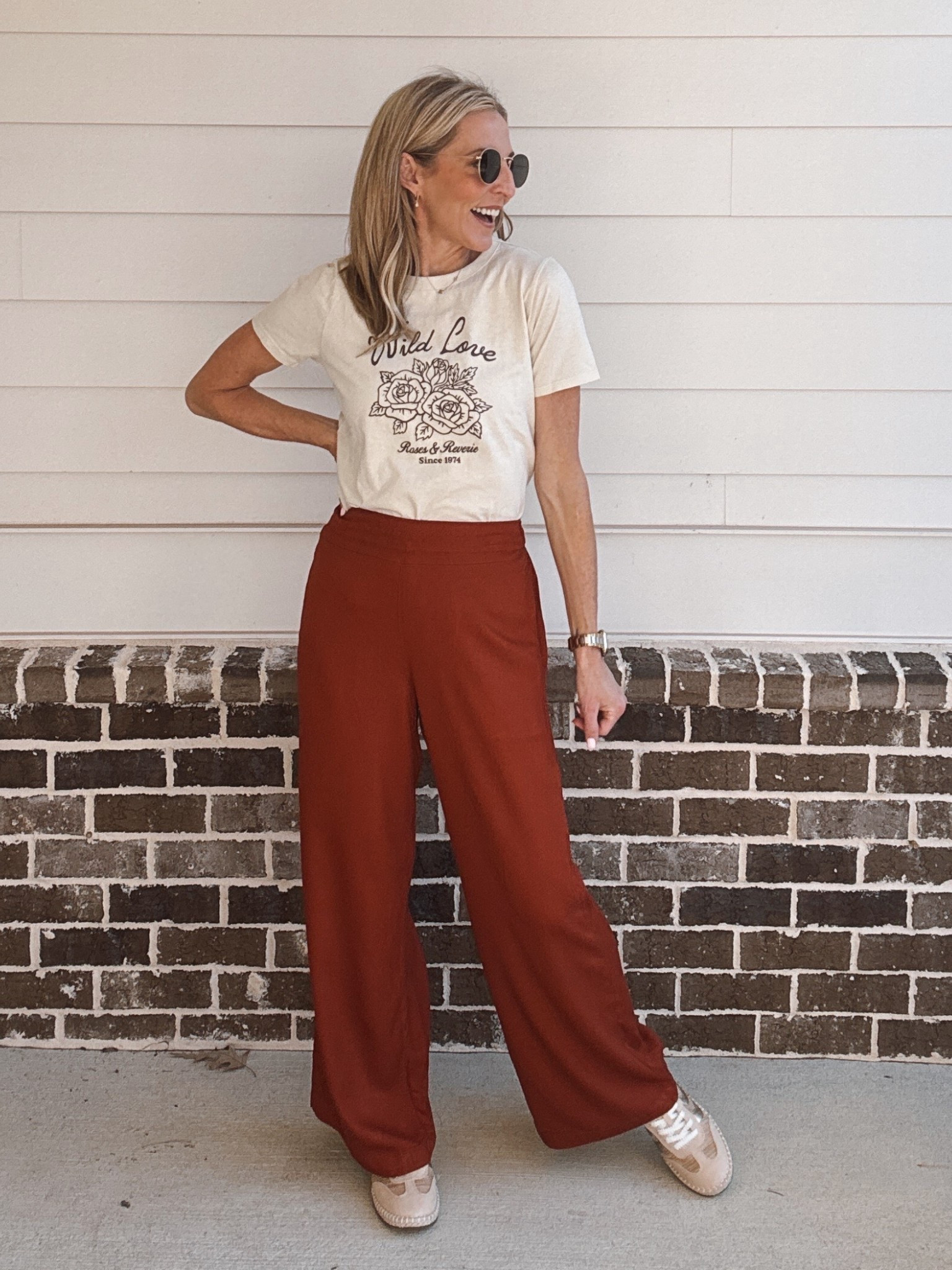 You will love that these playa pull on comfy pants can be dressed up with a cute top or just a simple graphic tee. This one is on sale today for $10. Paired with the cutest @target sneakers  

#LTKgrwm #LTKootd #LTKmomlife