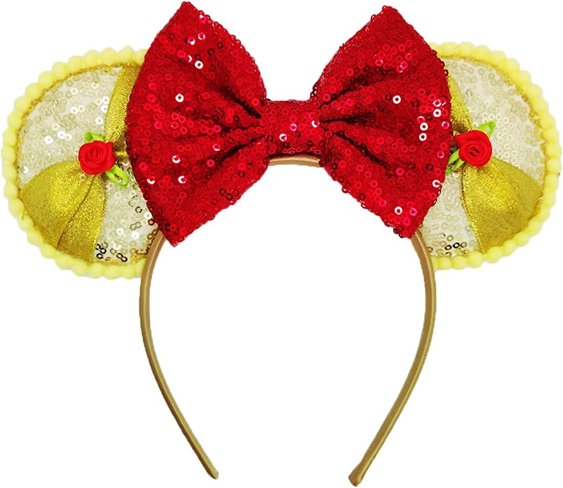 Mouse Ears Headband for Women Girls Princess Dress Accessories Decorations Party Cosplay costume ... | Amazon (US)