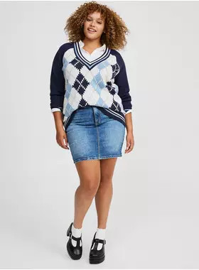 Mini Vintage Stretch Denim Skirt | Torrid (US & Canada)
