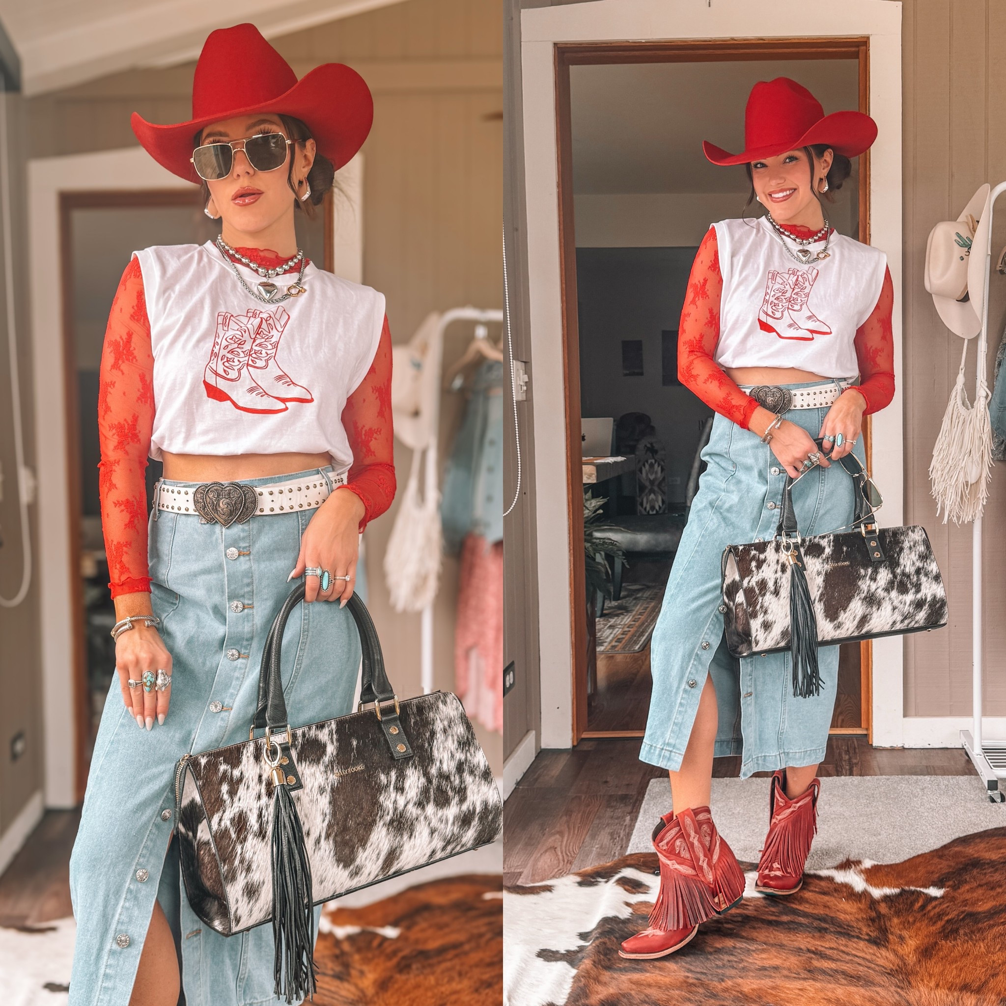 Cowgirl summer! 

Gigi pip hats: “CARAK15”
Lane boots: “TXCARA”
Bag: Kelly tooke

#summer #summeroutfit #cowgirl #western #westernfashion #amazon #founditonamazon

#LTKSeasonal #LTKStyleTip #LTKSaleAlert