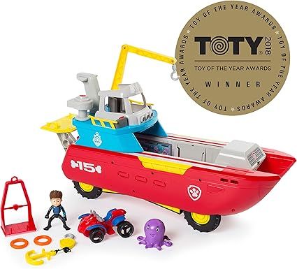 Paw Patrol Sea Patrol - Sea Patroller Transforming Vehicle with Lights & Sounds, Ages 3 & Up | Amazon (US)