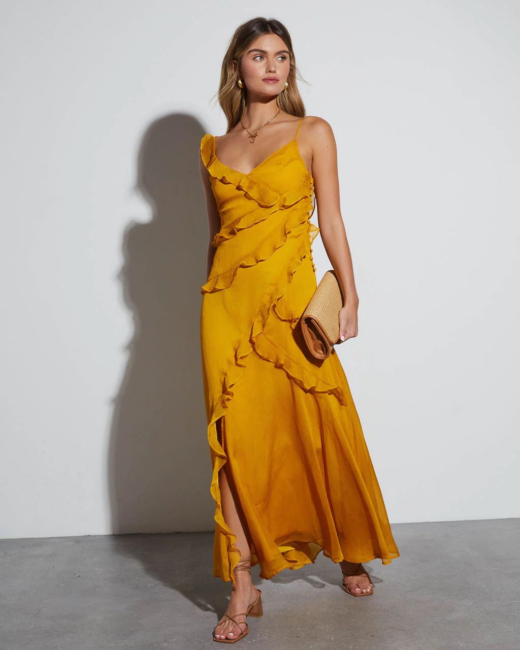 All About Love Chiffon Maxi Dress | VICI Collection