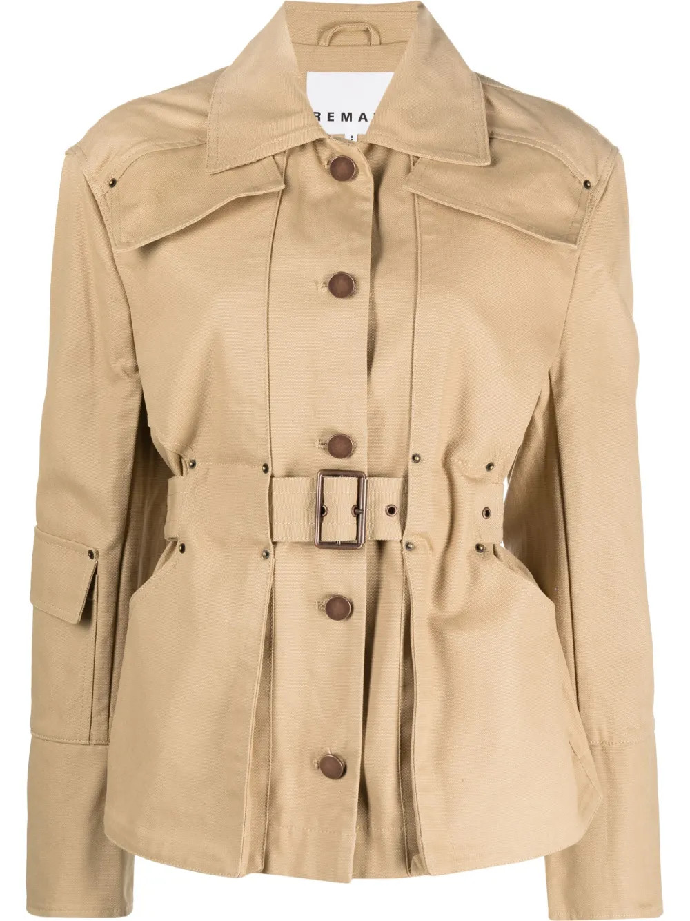 belted cargo jacket | Farfetch Global