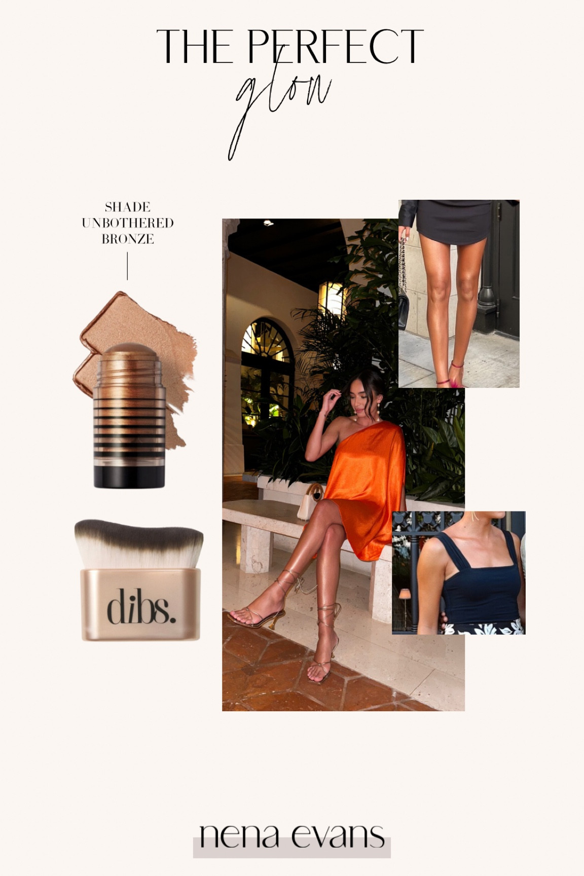 I use shade Unbothered Bronze - it gives a little tan and a glow! The brush contours to your body and makes it really easy to blend without using your hands. It rarely transfers on to my clothes especially if I apply after getting dressed  Code NENA to save! 

#LTKunder50 #LTKbeauty