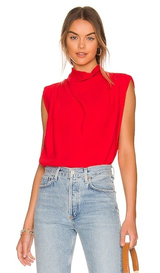 Amanda Uprichard x REVOLVE Sleeveless Fabienne Top in Red. - size L | Revolve Clothing (Global)