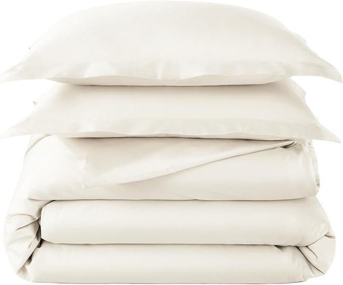 100% Organic Cotton Duvet Cover Queen Size - Naturally Soft Lightweight & Cooling Duvet Cover Set... | Amazon (US)