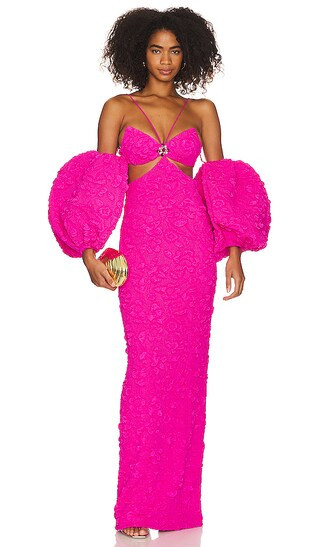 Maxi with Removable Sleeves in Neon Pink | Revolve Clothing (Global)