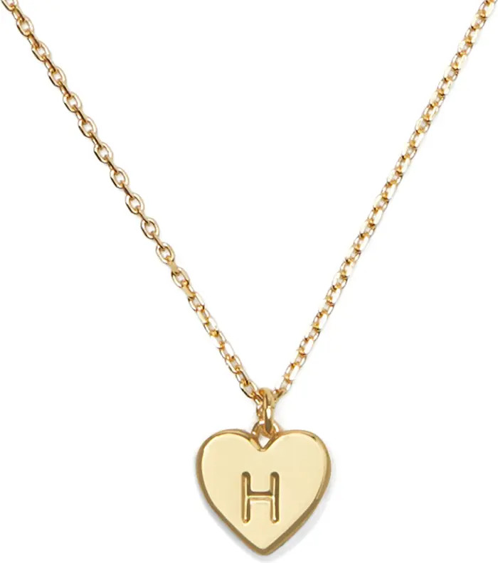Kate Spade New York initial heart pendant necklace | Nordstrom | Nordstrom