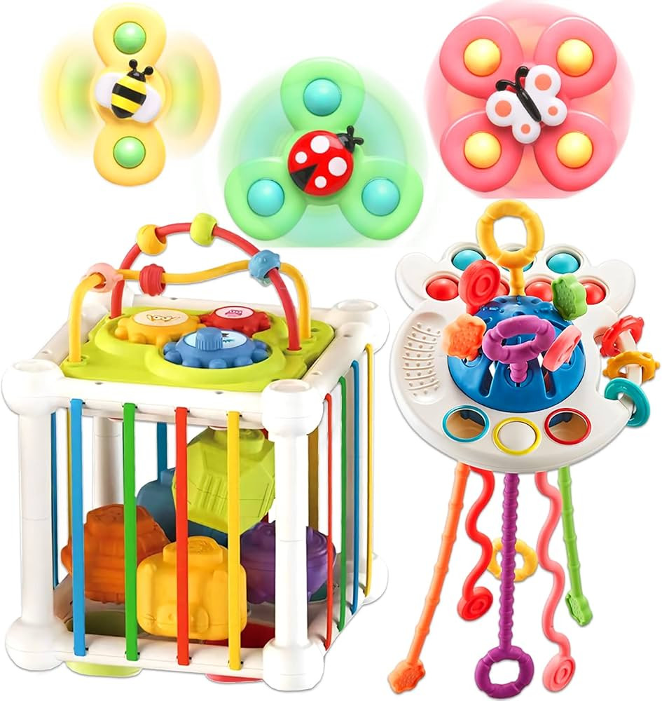 AZEN Baby Toys 6 to 12 Months, Toddler Toys Age 1-2, Sensory Toys for Toddlers 1-3, Shape Sorter ... | Amazon (US)