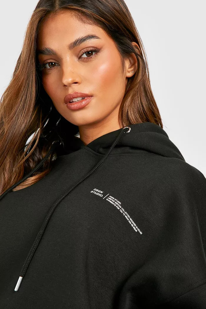 Text Slogan Hooded Tracksuit | boohoo (US & Canada)