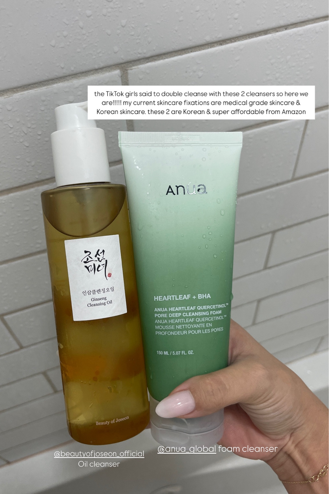 Double cleansing! #kbeauty #koreanskincare