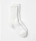 Shimmer Cozy Crew Socks | LOFT