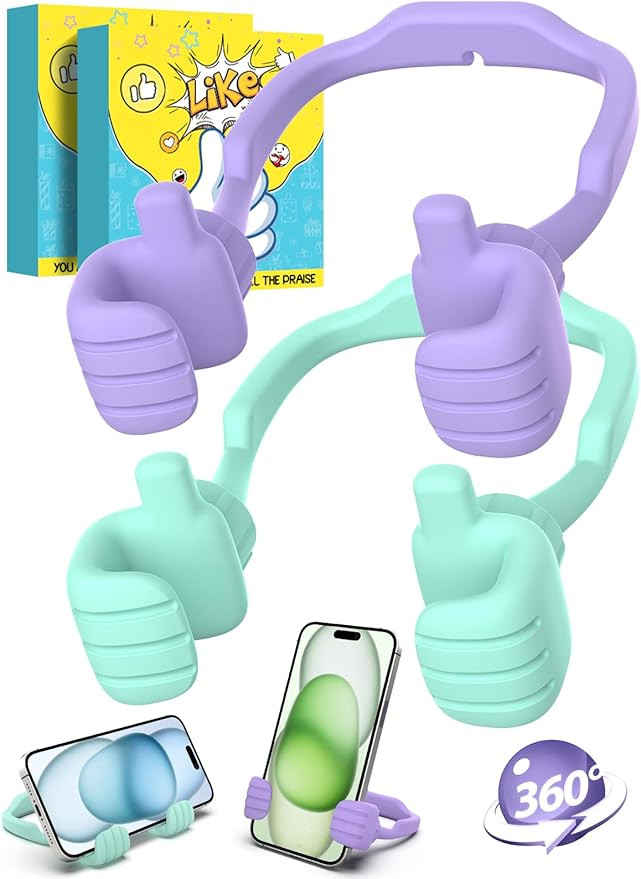 Stocking Stuffers for Teens Girls Boys Adults Cell Phone Stand: UPGRADE Adjustable Thumbs Up Lazy... | Amazon (US)
